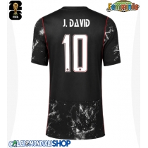 Maglie da calcio Canada Jonathan David #10 Seconda Maglia Femminile Mondiali 2026  Manica Corta